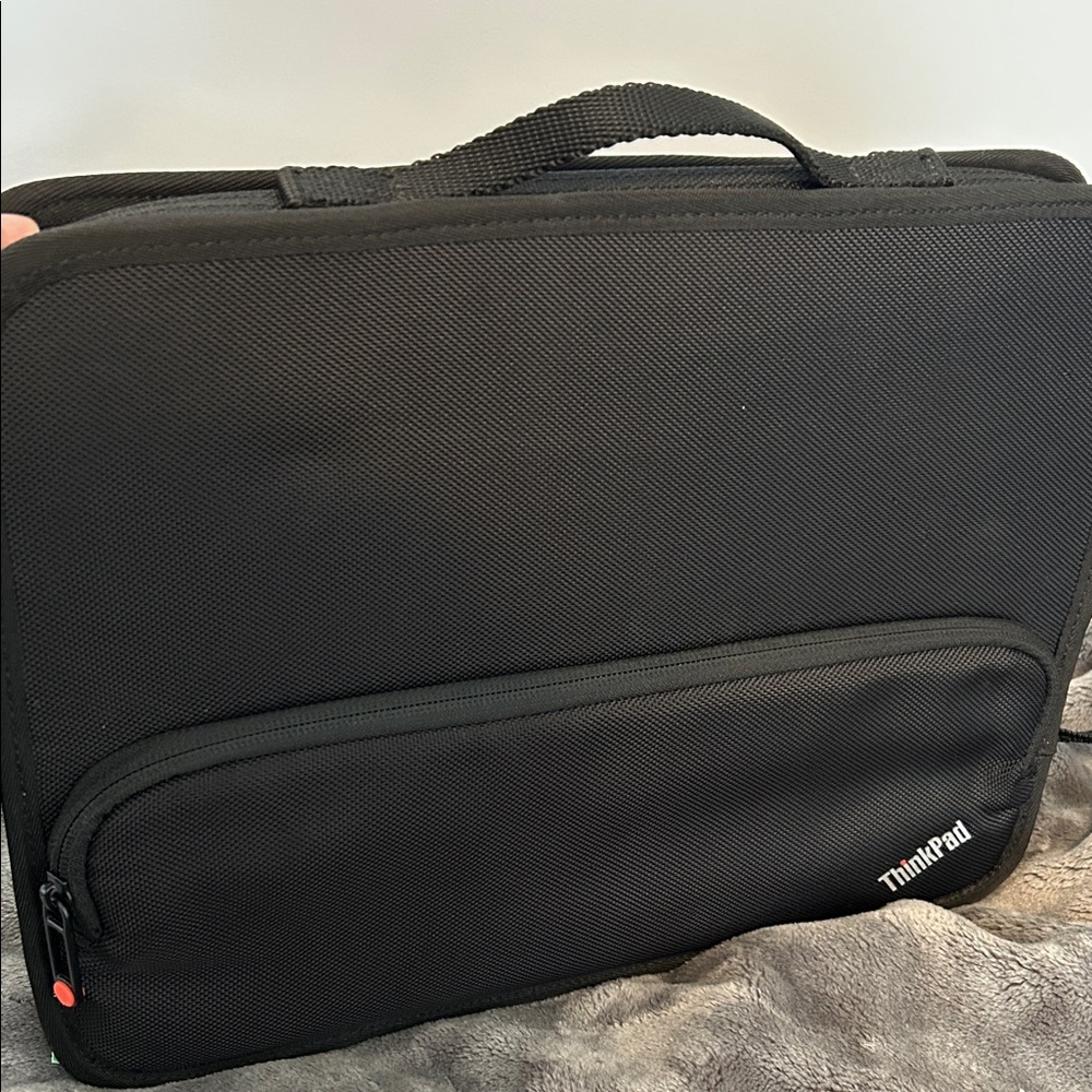 Think Pad Black Laptop Sleeve with Front Pocket